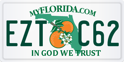 FL license plate EZTC62