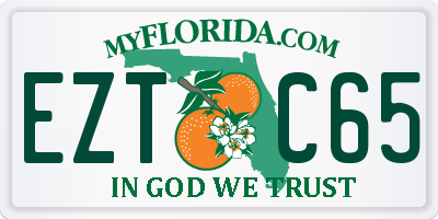 FL license plate EZTC65