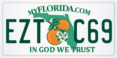 FL license plate EZTC69