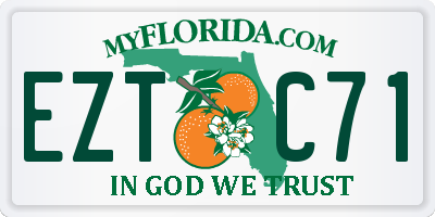 FL license plate EZTC71