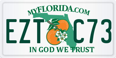 FL license plate EZTC73