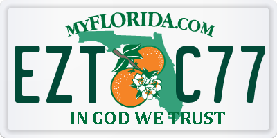 FL license plate EZTC77