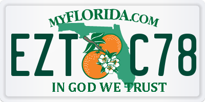 FL license plate EZTC78