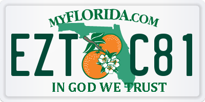 FL license plate EZTC81