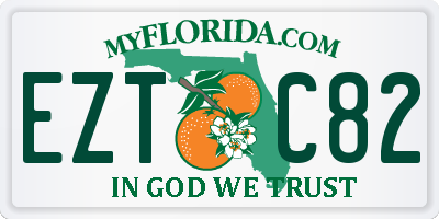 FL license plate EZTC82