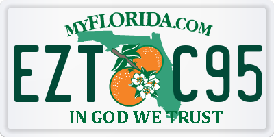 FL license plate EZTC95