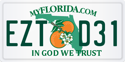 FL license plate EZTD31