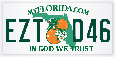 FL license plate EZTD46