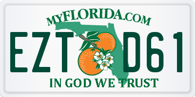 FL license plate EZTD61