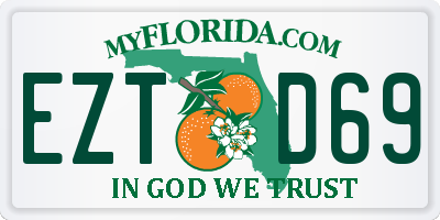 FL license plate EZTD69