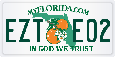 FL license plate EZTE02