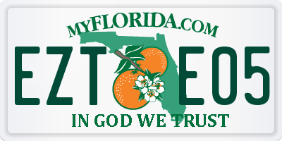 FL license plate EZTE05