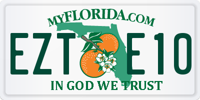 FL license plate EZTE10