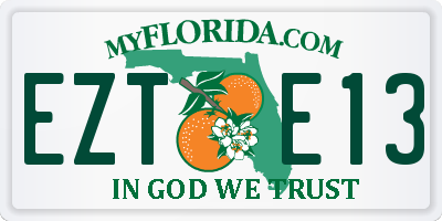 FL license plate EZTE13