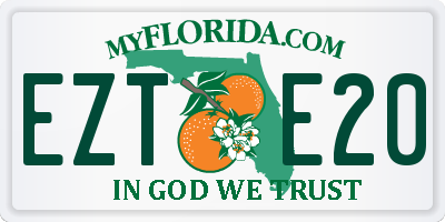 FL license plate EZTE20