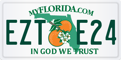 FL license plate EZTE24