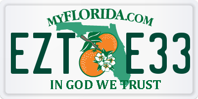 FL license plate EZTE33