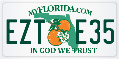 FL license plate EZTE35