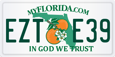 FL license plate EZTE39