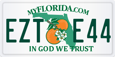 FL license plate EZTE44