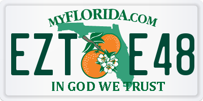 FL license plate EZTE48