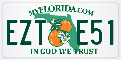 FL license plate EZTE51