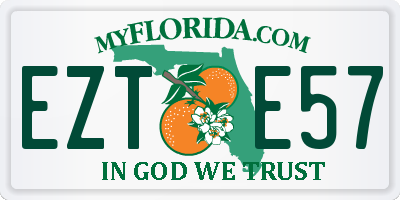 FL license plate EZTE57