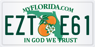 FL license plate EZTE61