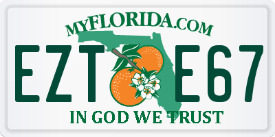 FL license plate EZTE67