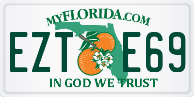 FL license plate EZTE69