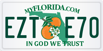 FL license plate EZTE70