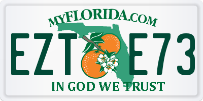 FL license plate EZTE73