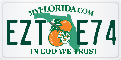 FL license plate EZTE74