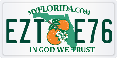 FL license plate EZTE76