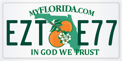 FL license plate EZTE77