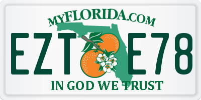 FL license plate EZTE78