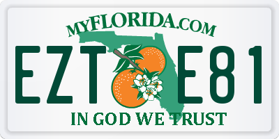 FL license plate EZTE81