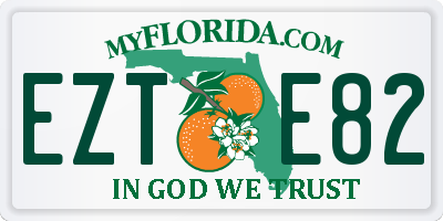 FL license plate EZTE82