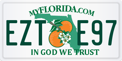 FL license plate EZTE97