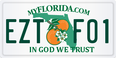 FL license plate EZTF01