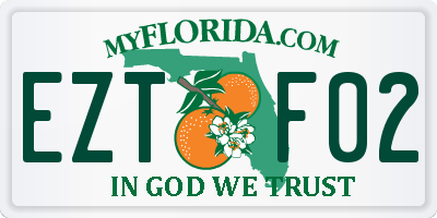 FL license plate EZTF02