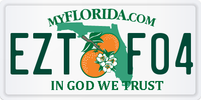 FL license plate EZTF04