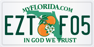 FL license plate EZTF05