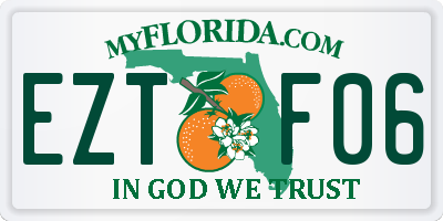 FL license plate EZTF06