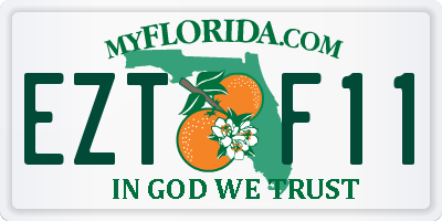 FL license plate EZTF11