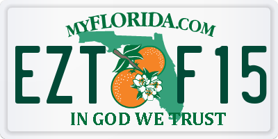 FL license plate EZTF15