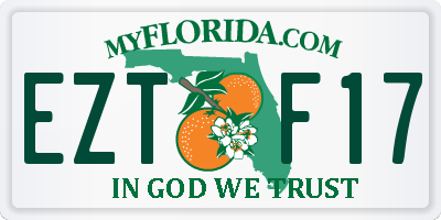 FL license plate EZTF17