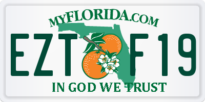 FL license plate EZTF19