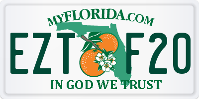 FL license plate EZTF20