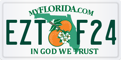 FL license plate EZTF24